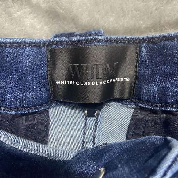 WHBM Jeans Sz 14 Extra High Rise Cargo Wide Leg Relaxed Fit Soft Trouser - Picture 4 of 14